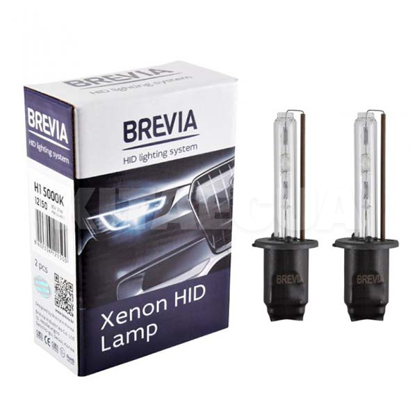 Ксеноновая лампа H1 35W 85V (P14.5s) 2шт. BREVIA (12150)