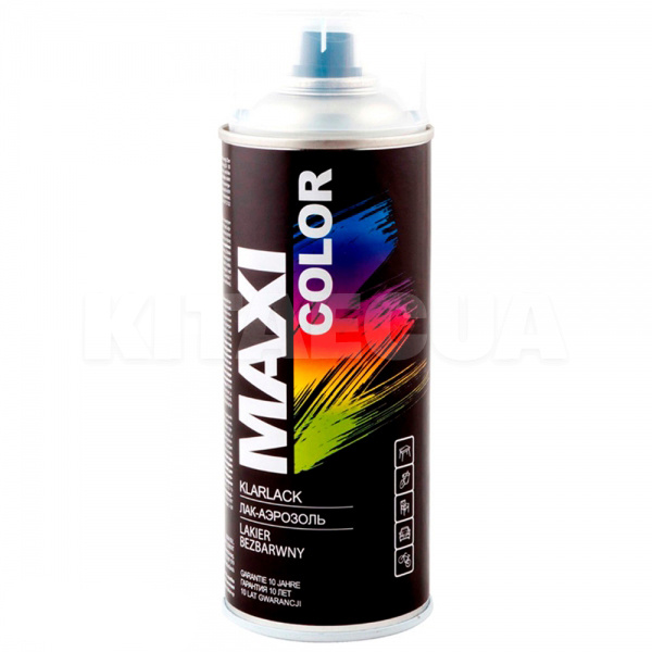 Лак глянцевый 0.4л однокомпонентный бесцветный MAXI COLOR (MX0005-MAXI COLOR)