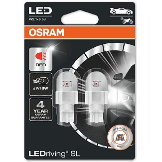 LED лампа для авто LEDriving SL W2.1x9.5d 2W 6000К (комплект) Osram