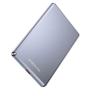 Повербанк Leader 5000mAh 20W сірий BOROFONE - Kitaec.ua Повербанк Leader 5000mAh 20W сірий BOROFONE