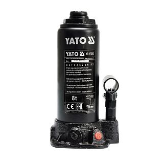 Домкрат гідравлічний пляшковий до 8т (230-457мм) YATO