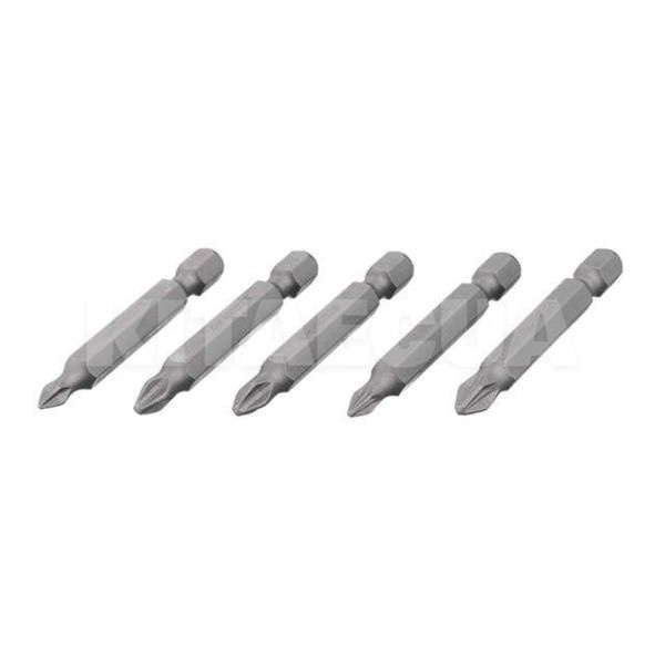 Набор отверточных насадок S2 1/4"х50мм 5 предметов (PH1, PH2, PZ1, PZ2) Intertool (VT-0205)