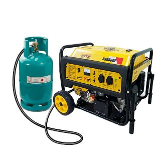 Генератор газ/бензин BS6500E 5.5 кВт з карбюратором BISON