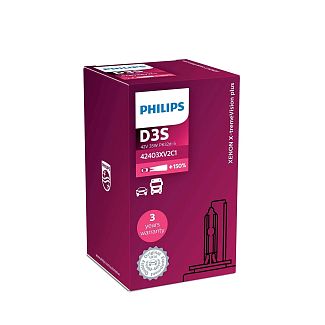 Ксеноновая лампа D3S 35W 42V (PK32d-5) X-treme Vision gen2 PHILIPS