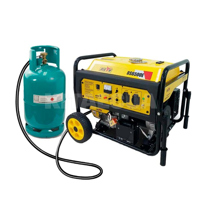 Генератор газ/бензин BS6500E 5.5 кВт с карбюратором BISON (SC-280703)