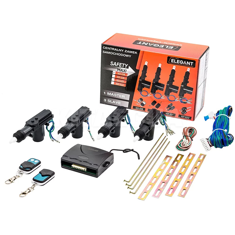 Комплект центрального замка EL 101 518 з дистанційним керуванням ELEGANT (102090)