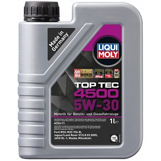 Масло моторное синтетическое 1л 5W-30 Top TEC 4500 LIQUI MOLY