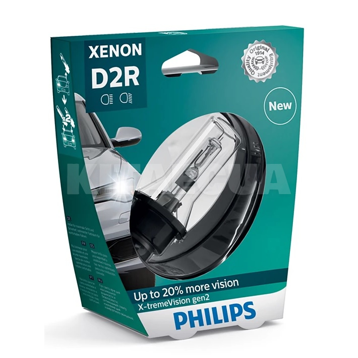 Ксенонова лампа D2R 35W 85V (P32D-3) X-treme Vision gen2 PHILIPS (85126XV2S1)