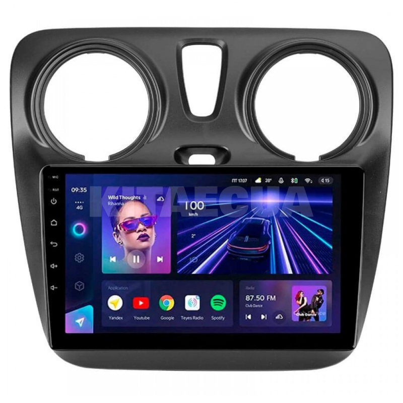 Штатна магнітола CC3L 4+64 Gb 9" Renault Dokker 2012-2020 Teyes (52037)