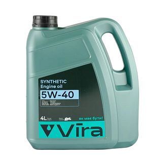 Масло моторное синтетическое 4л 5W-40 SYNTHETIC VIRA