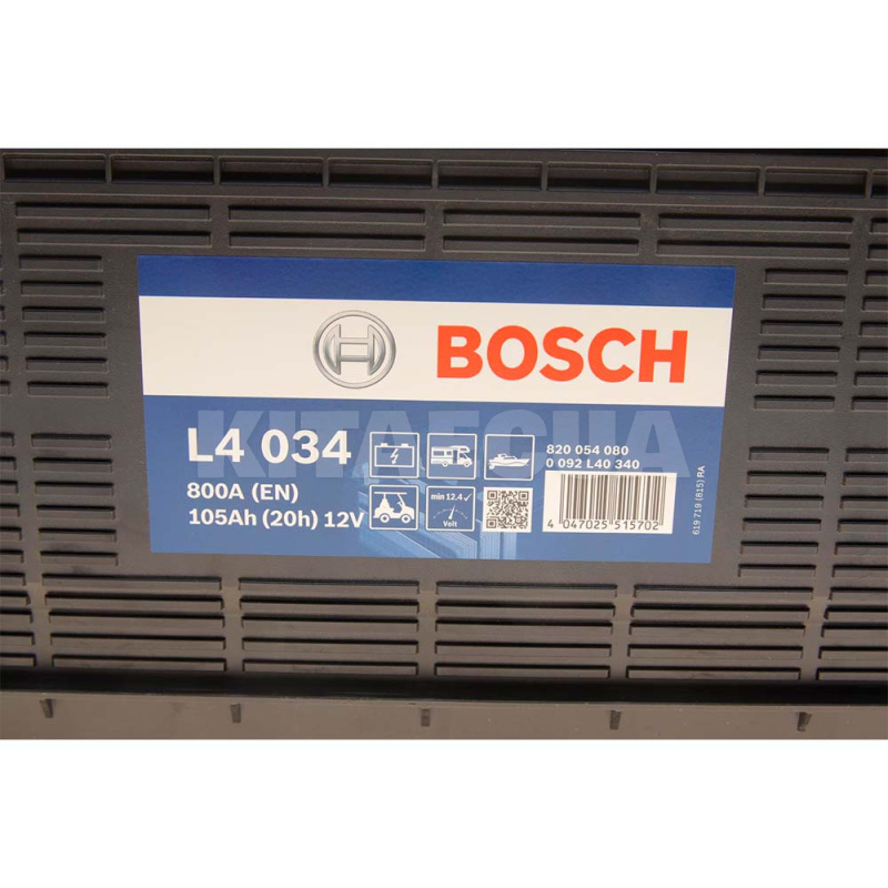 Аккумулятор автомобильный T3 034 105Ач 800А "+" слева BOSCH (0 092 L40 340) - 5