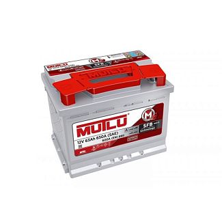 Аккумулятор автомобильный 63Ач 600А "+" справа Mutlu