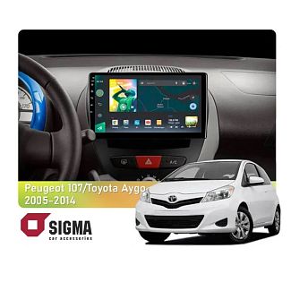Штатная магнитола X9232 2+32 Gb 9" Toyota Aygo 2005-2014 SIGMA4car