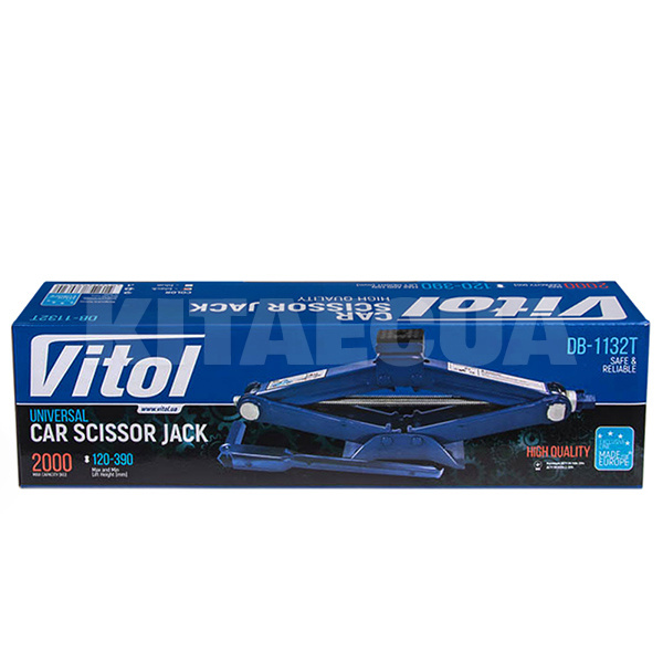 Домкрат механический ромбовидный до 2т (120мм-390мм) VITOL (DB-1132T-VITOL) - 11