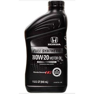 Масло моторне синтетичне 0.95л 0W-20 FULL Synthetic HONDA