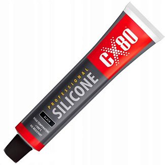 Герметик автомобільний формувач прокладок 80мл Silicone Professional Red Premium червоний CX-80