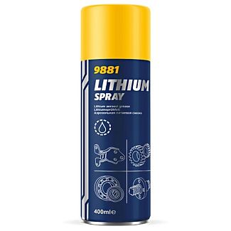Мастило літієве універсальне 400г lithium spray Mannol
