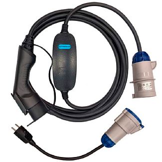 Зарядка для електромобіля GB/T AC 7.4 кВт 32А 1-фаза Portable Charger SPARKS