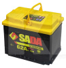 Аккумулятор 62Ач Euro (T1) 242x175x190 с обратной полярностью обслуживаемый SADA (6СТ-62Аз STD)