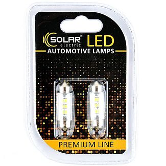 LED лампа для авто Premium Line SV8.5-8 24V 6500K 39 мм (комплект) Solar