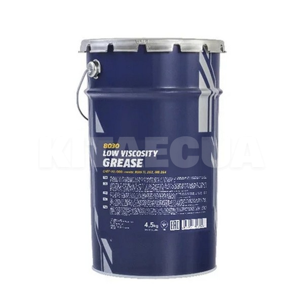 Смазка литиево-кальциевая универсальная 4.5кг low viscosity grease li-ep 00/000 Mannol (8030)