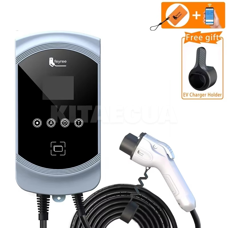 Зарядка для электромобиля GB/T AC 7.4 кВт 32A1-фаза Pisces Wi-Fi FEYREE (FY7-32-1PH-GB/T-CS-PIS-PRO)