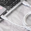 Кабель USB Type-C 3A 1м Striped Silicone белый PROOVE (577260003)