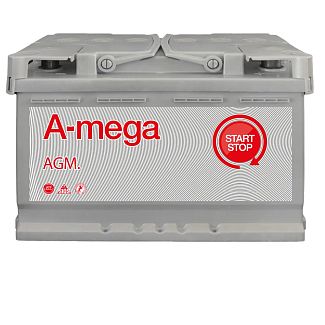 Аккумулятор автомобильный 60Ач 640А "+" справа A-Mega