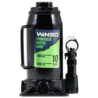 Домкрат гідравлічний пляшковий до 10т (200мм-385мм) Картонна упаковка Winso