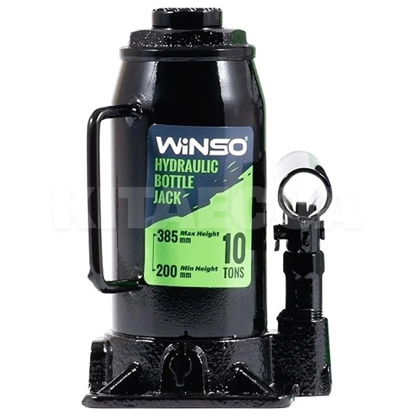 Домкрат гідравлічний пляшковий до 10т (200мм-385мм) Картонна упаковка Winso (170100)