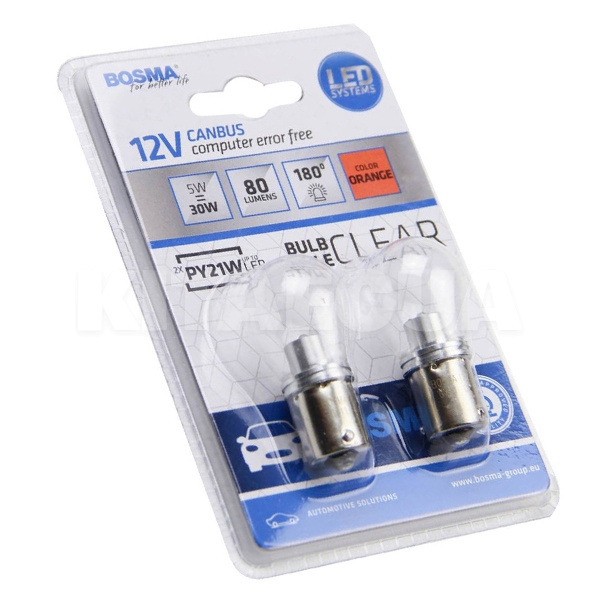 LED лампа для авто 1xLED CREE3535 BAU15S (комплект) BOSMA (6711) - 2