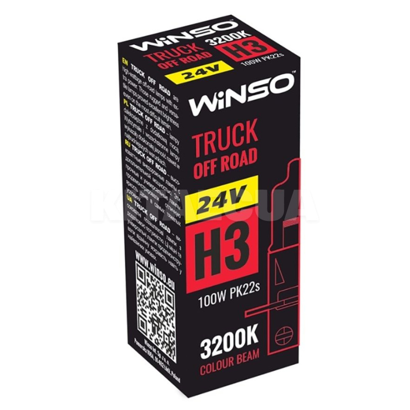 Галогенная лампа H3 100W 24V Truck Off Road Winso (724310)