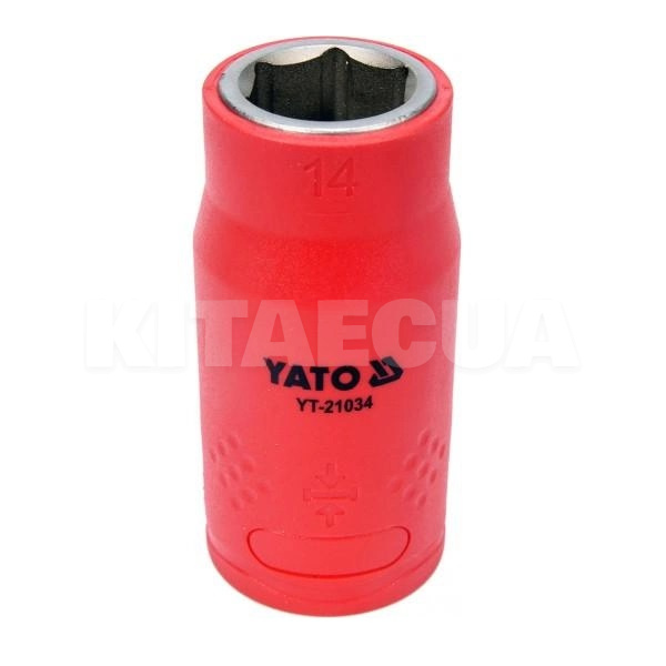 Головка торцевая 6-гранная 14 мм 1/2" 55/38 мм диэлектрическая YATO (YT-21034)