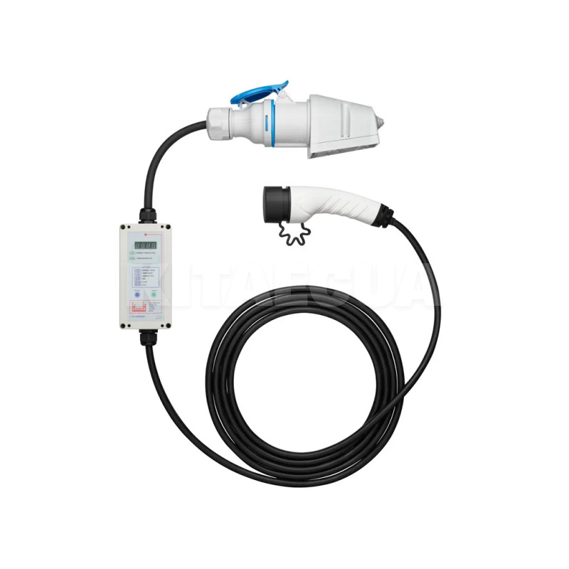 Зарядка для электромобиля Type 2 7.4 кВт 32А 1-фаза PRO UACHARGER (CHC-PR120721-21-10)