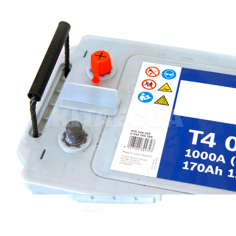 Автомобільний акумулятор T4 078 170Ач 1000А "+" зліва BOSCH (0 092 T40 780) - 2