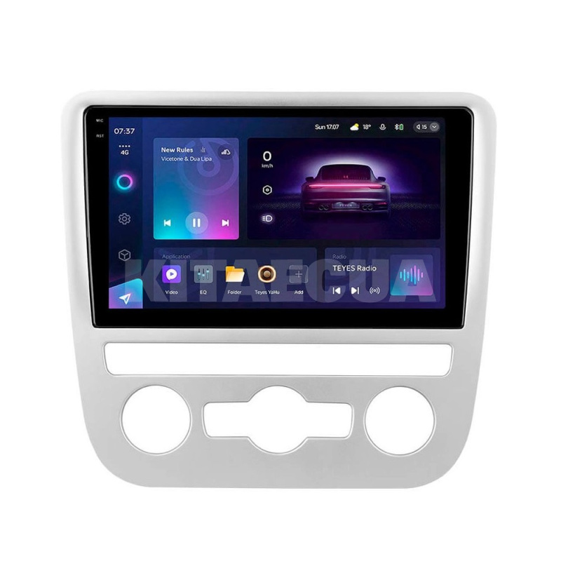 Штатна магнітола CC3 2k 4+32Gb 9" Volkswagen Scirocco 3 III Mk3 2008-2014 (F4) срібляста Teyes (39115)