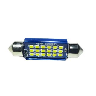 LED лампа для авто T11 SV8.5 (11mm) 12/24V 6000K 18 світлодіодів StarLight