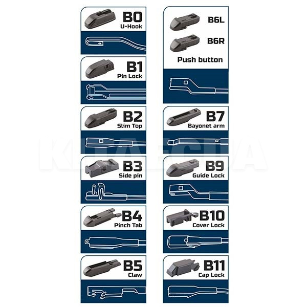 Щітка склоочисника (двірник) 330мм безкаркасна ULTRA BOLID (50330) - 2