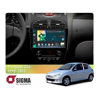Штатна магнітола X9232 2+32 Gb 9" Peugeot 206 1998-2012 (L1) SIGMA4car