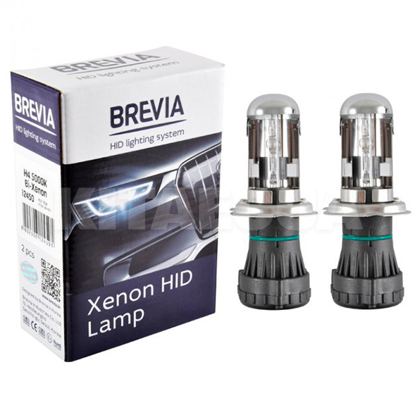 Ксеноновая лампа H4 35W 85V (P43t-38) 2шт. BREVIA (12450) - 2