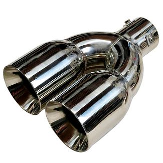 Насадка на глушник до D63мм 245мм подвійна EL 106 054 ELEGANT