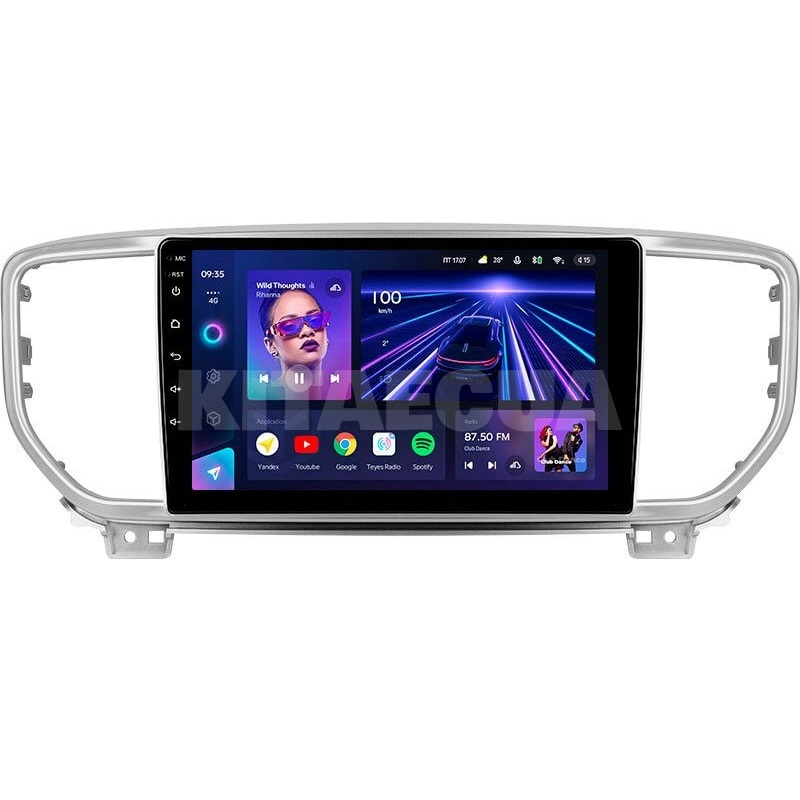 Штатная магнитола CC3L 4+32Gb 9" Kia Sportage 4 QL 2018-2020 (KX5 A) Teyes (42715)