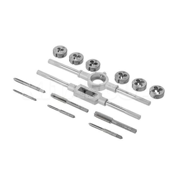 Набор плашек и метчиков 14 предметов M3-M10 Intertool (SD-8024) - 3