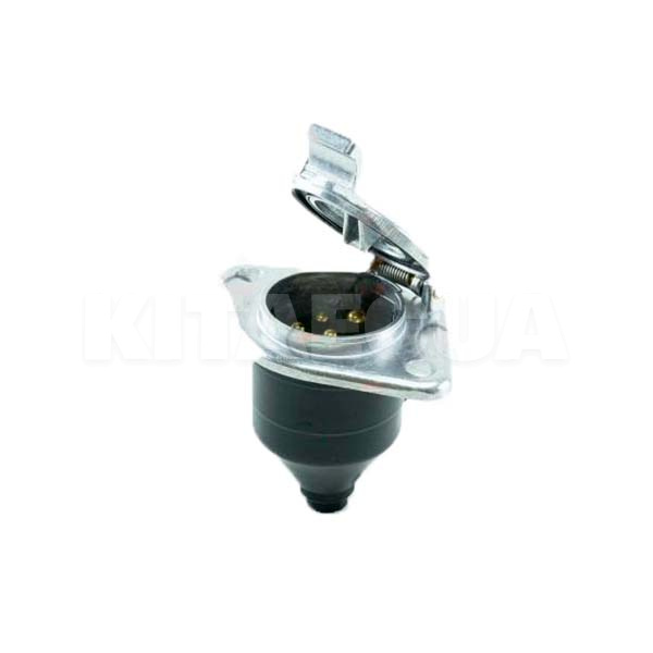 Переходник прицепа (металл) М 6028 Alu 7P 12-24V socket N type (гнездо) (1801770-Aftermarket)