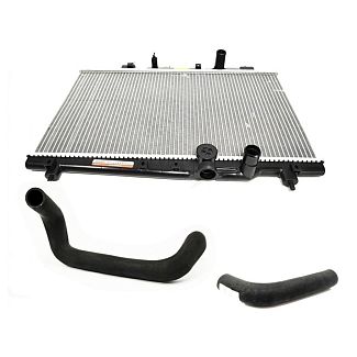 Радіатор охолодження з патрубками KLM Autoparts