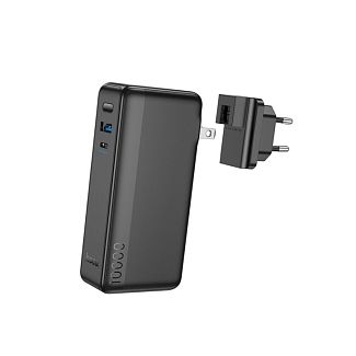 Повербанк Friendly Q16 10000 mAh 22.5W чорний HOCO - Kitaec.ua Повербанк Friendly Q16 10000 mAh 22.5W чорний HOCO