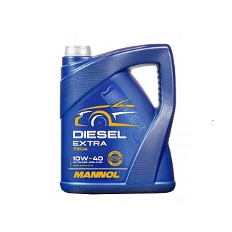 Масло моторное полусинтетическое 5л 10W-40 Diesel Extra Mannol
