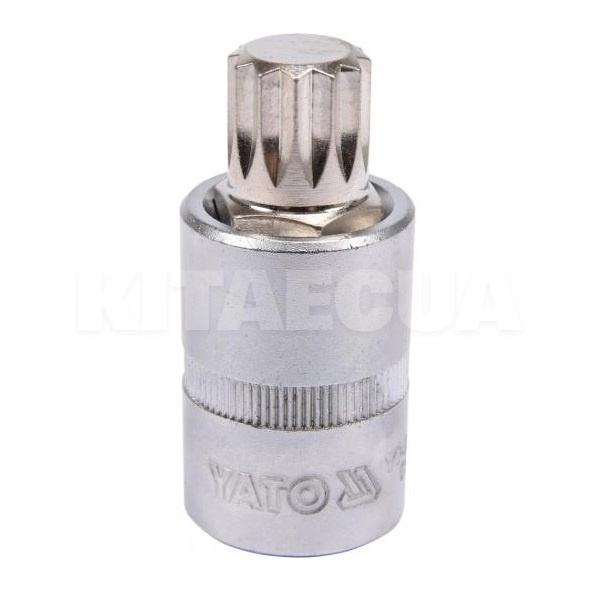 Головка торцевая с насадкой SPLINE 16 мм 1/2" 55 мм YATO (YT-04346)