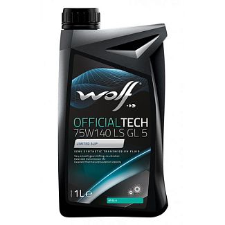 Масло трансмісійне напівсинтетичне 1л 75W-140 GL 5 Officialtech LS WOLF