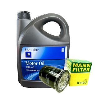 Масло моторное 5л 10W-40 + фильтр масляный TO